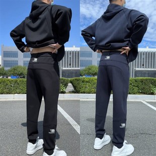 秋冬新款潮流休闲运动套装时尚百搭男女款连帽夹克外套卫裤两件套