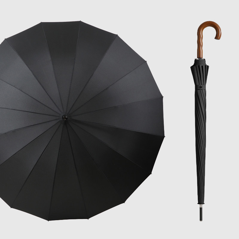 超大号16骨加固长柄雨伞男士自动加大抗强风弯柄直杆伞女双人日系,居家日用,伞,淘宝优惠券,粉丝福利购,淘宝优惠卷
