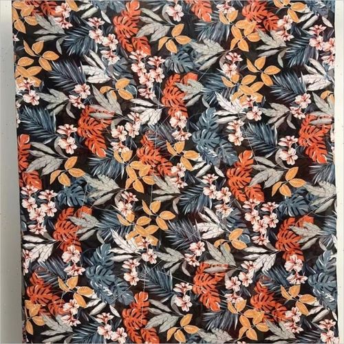 珍珠布料四面弹印花雪纺面料春夏款多色连衣裙装衬衫上衣服装雪L