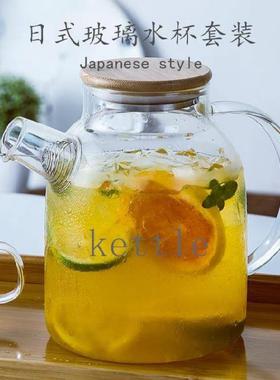 玻杯家用套装23354防烫手暖壶水瓶容壶器养开璃生凉水盖子泡茶冷