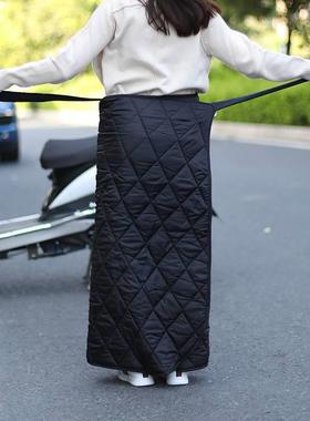 冬季骑电动暖车保围裙加加绒棉半厚裙防冻长裙身护膝挡91646风衣