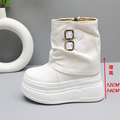 14cm厚底松糕鞋马丁靴