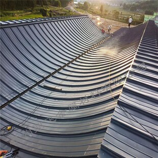 屋面光伏铝镁锰暗扣板 闪银灰铝镁锰暗扣板430型 高立边铝合金板