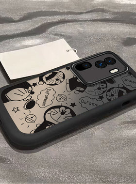 晕染叮当猫opporeno11/12pro手机壳10新款reno9pro+泡芙壳reno8se/7/6硅胶套防摔reon5k女rone4男reno3全包软