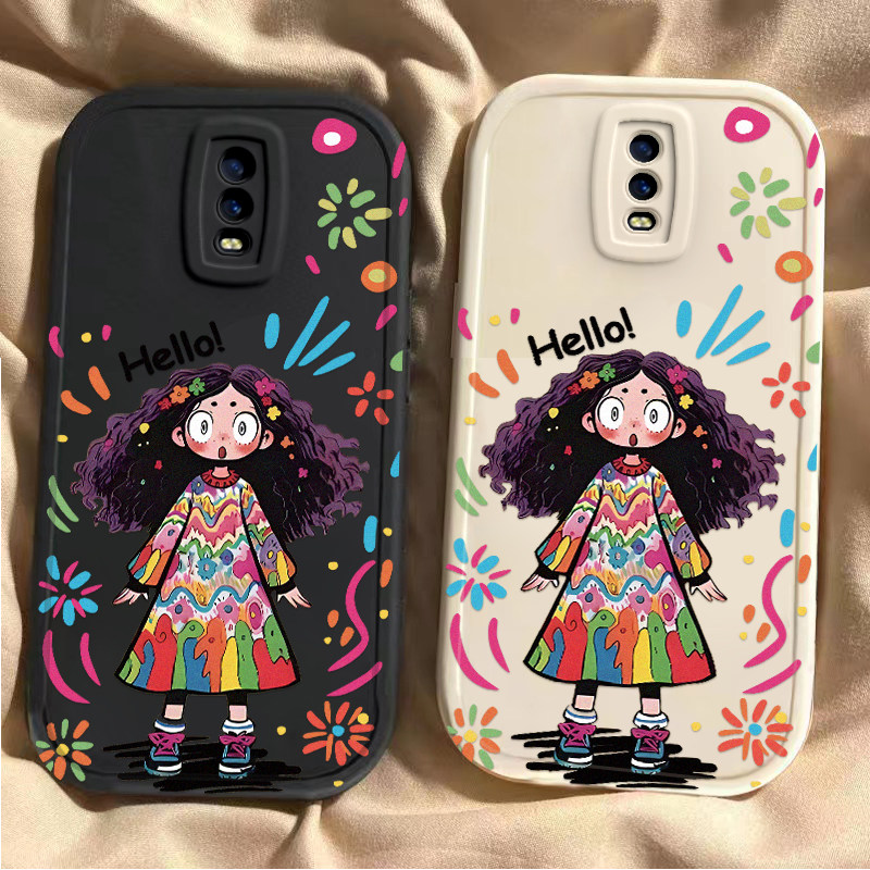 涂鸦女孩oppor17手机壳新款opopr15梦境标准版可爱R11全包防摔opr11s硅胶套R9sk卡通r17pro男r15x高级感r9m女