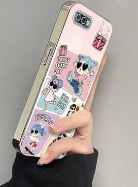 适用OPPOR15手机壳好运女孩R15梦境版新款可爱oppor15x全包边网红opp0pp0防摔男女卡通OPR15简约硅胶软壳潮