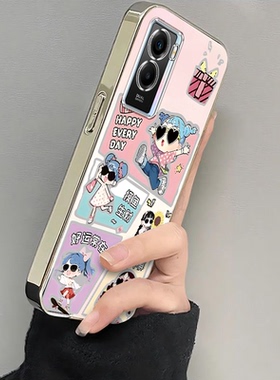 适用vivoY71t手机壳好运女孩y72t硅胶新款超薄viv0丫72T网红全包边防摔viviy可爱高颜值vovoy卡通软外壳潮