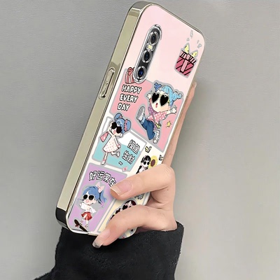 适用vivox27手机壳好运女孩X27Pro保护套新款男女viv0叉27网红全包边vivix超薄可爱硅胶x27por卡通软壳防摔