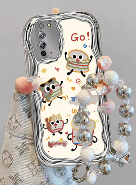 适用荣耀X10手机壳汉堡包保护套Honor10X华为x1o新款外壳telan硅胶叉十telanooa全包防摔h0n0rx华an男女