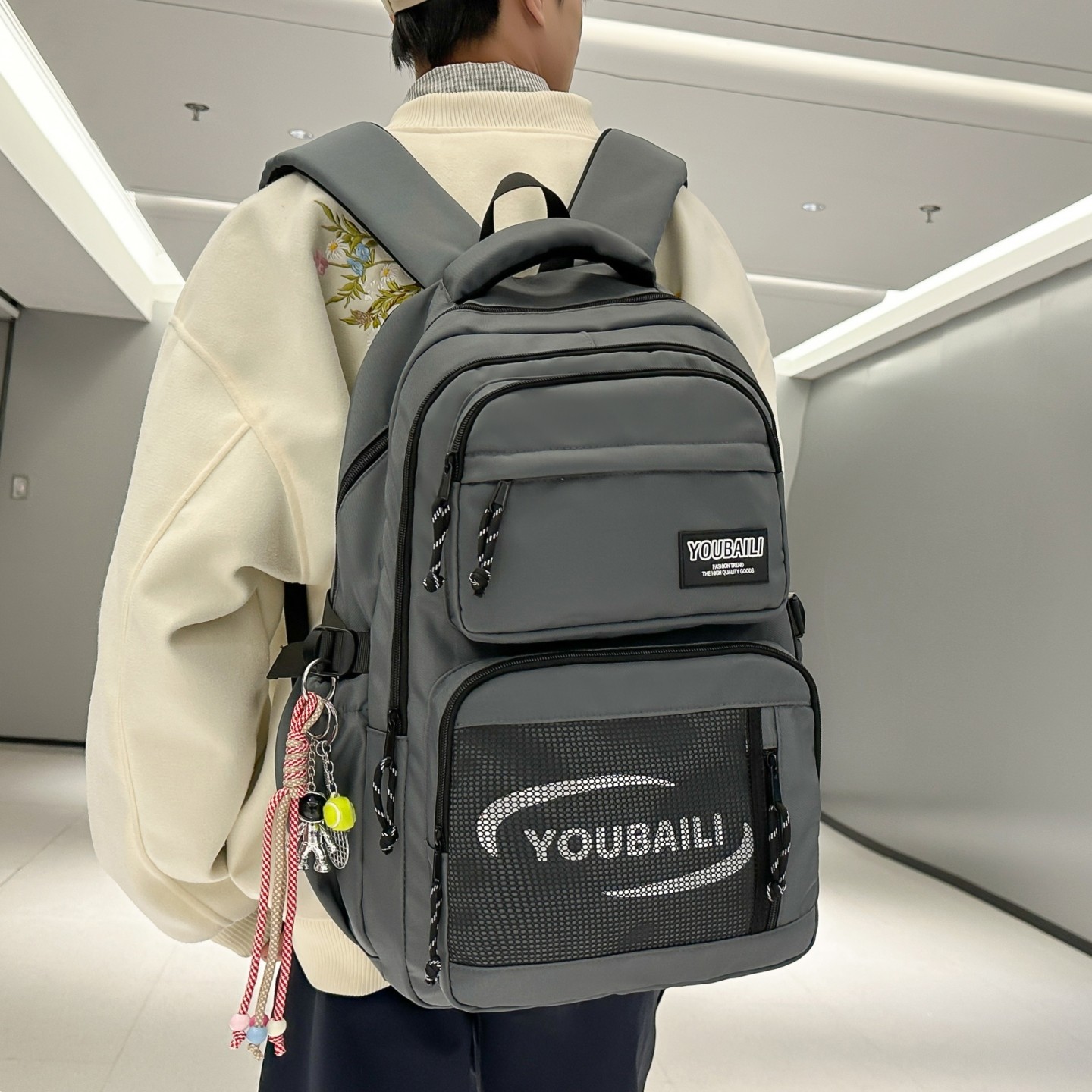 减负书包男生初中生大容量双肩包男款多口袋高中生大学生旅行背包,箱包皮具/热销女包/男包,双肩背包,淘宝优惠券,粉丝福利购,淘宝优惠卷