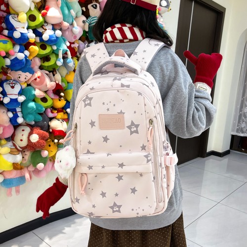 女生ins风大容量校园双肩书包