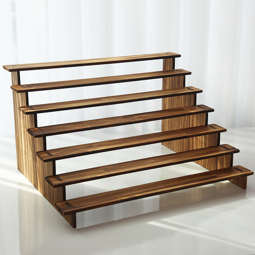 复古展示架收纳架子文玩古玩摆件玩偶手办实木架子家用摆摊免螺丝