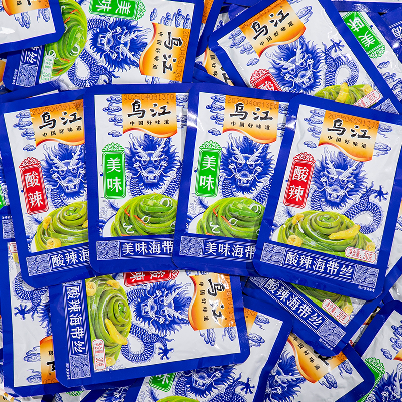 乌江凉拌鲜香味海带丝涪陵榨菜咸菜香辣小零食麻辣下饭菜开袋即食图片