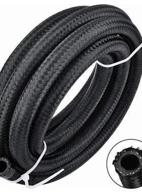 跨境热销 20FT AN6-6AN黑色尼龙编织燃料管 旋转接头套件