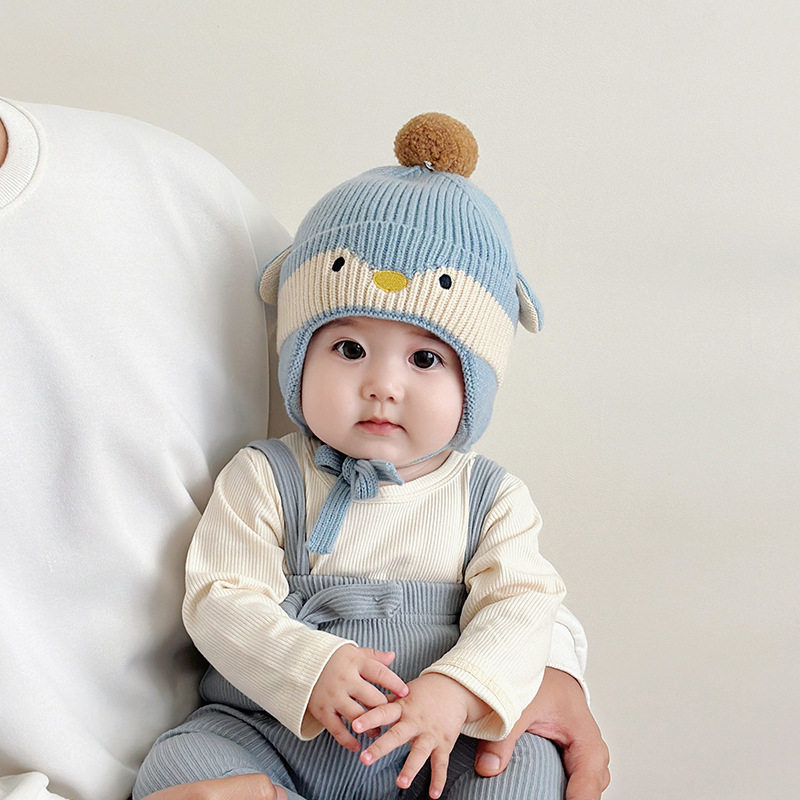 宝宝帽子秋冬季毛线帽婴幼儿童可爱卡通超萌针织护耳帽加厚保暖帽,婴童用品,婴童/儿童三件套,淘宝优惠券,粉丝福利购,淘宝优惠卷