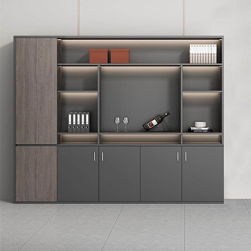 轻奢老板办公室背景墙文件柜组合办公家具木质书柜板式资料档案柜,商业/办公家具,办公储物柜,淘宝优惠券,粉丝福利购,淘宝优惠卷