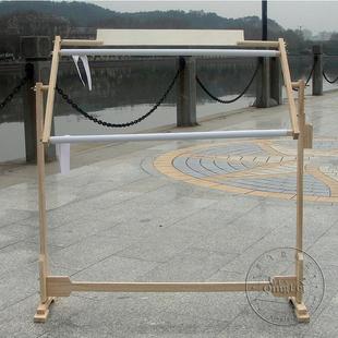 青飞新西兰进口松木实木十字绣架子十字绣架立式 可调绣框85X87CM