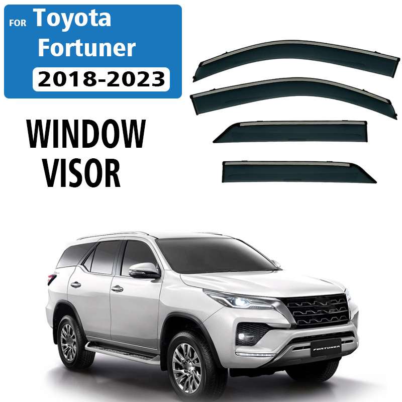 适用于 丰田 Fortuner 2018-2023 车窗晴雨挡 遮雨棚 雨挡 雨罩