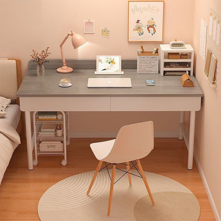 台式电脑桌小型家用卧室梳妆台一体易床边书桌单人小桌子工作台