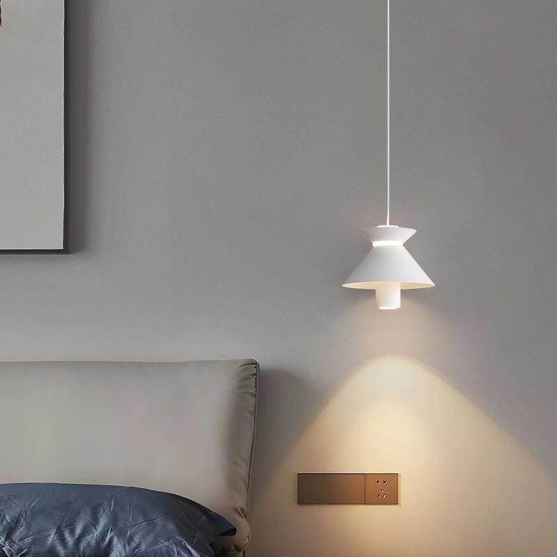 卧室床头吊灯创意可调节长线吊灯现代简约复古吧台餐厅极简小吊灯