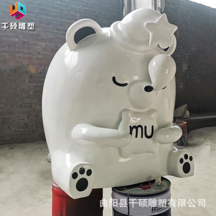 玻璃钢卡通雕塑制作公司形象卡通公仔装饰道具商场美陈景观摆件
