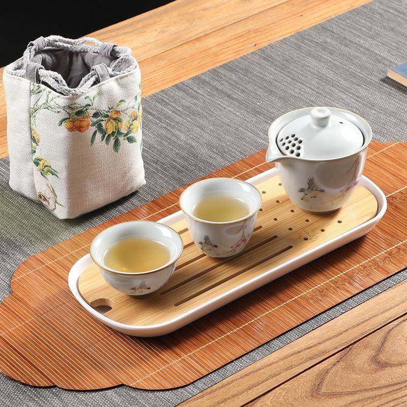 汝窑中式复古柿子陶瓷快客杯一壶二杯茶盘茶具布包便携旅行套装,农机/农具/农膜,其它农用工具,淘宝优惠券,粉丝福利购,淘宝优惠卷