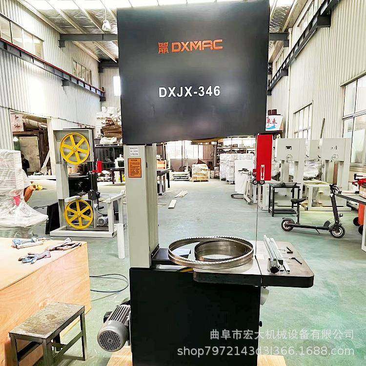 泡沫板蜂窝纸箱立式切割锯PE聚氨酯材料滑轨推台木工带锯机