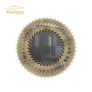 别墅大户型浴室镜大墙镜挂镜不锈钢框壁挂式玻璃镜卫生间梳妆镜子