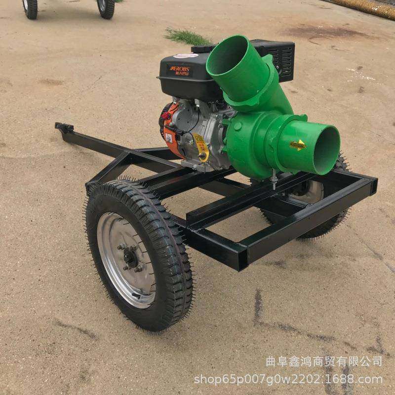 加厚密封铸铁离心泵金属烤漆汽油机抽水泵小型2寸高扬程抽水泵