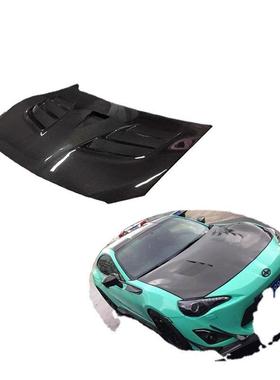 适用于斯巴鲁BRZ改装引擎盖丰田86碳纤维开孔Varis款碳纤维机盖