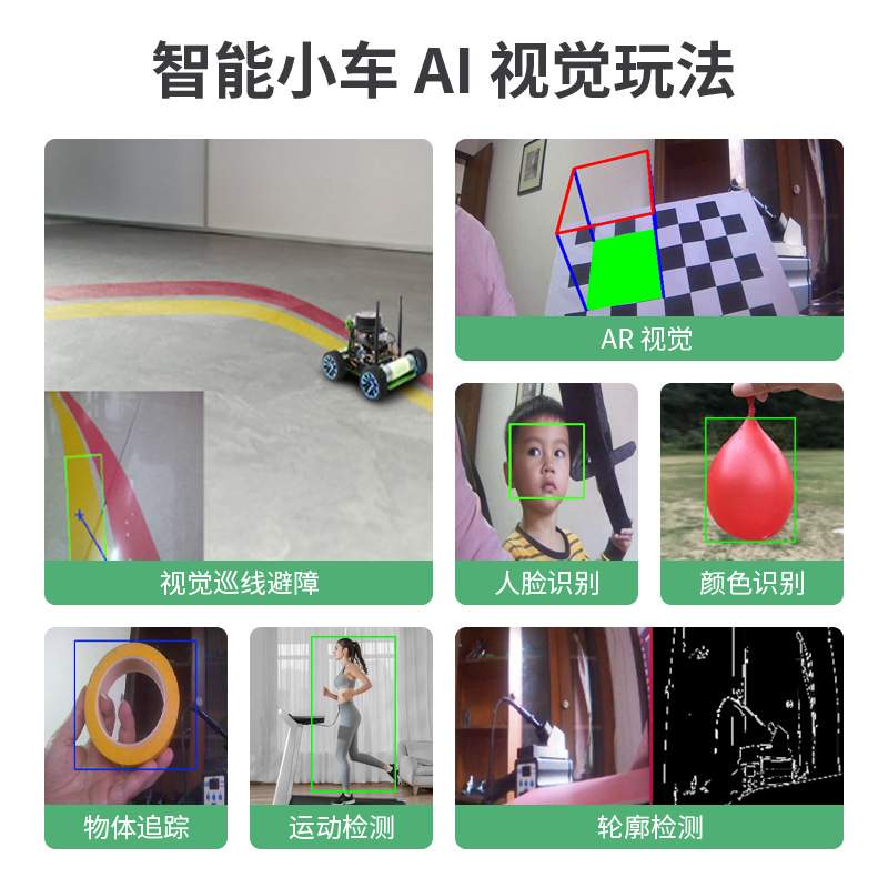 微雪 JetRacer ROS人工智能小车AI赛车机器人 jetson nano小车