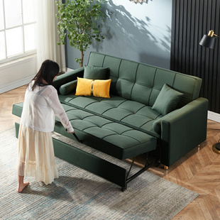 科技布沙发床两用约小户型客厅多功能实木沙发床可折叠新款