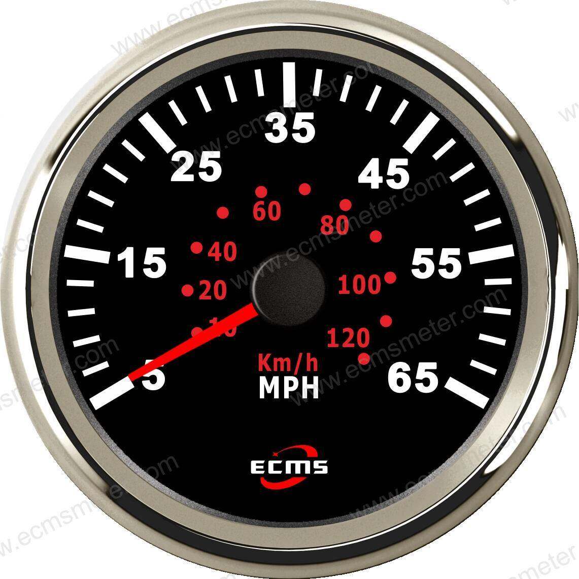 ECP改装车汽车电车船用仪表步进电机指针脉冲气压式速度表65MPH