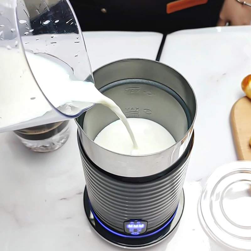 奶泡机电动磁吸式家用打奶器打泡机奶泡器壶冷热搅拌热奶杯拉花杯