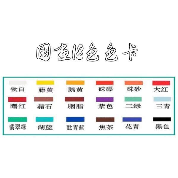 18色美术颜料中国画丙烯水粉水彩5ml/7ml/12ml工厂矿物质彩绘用品