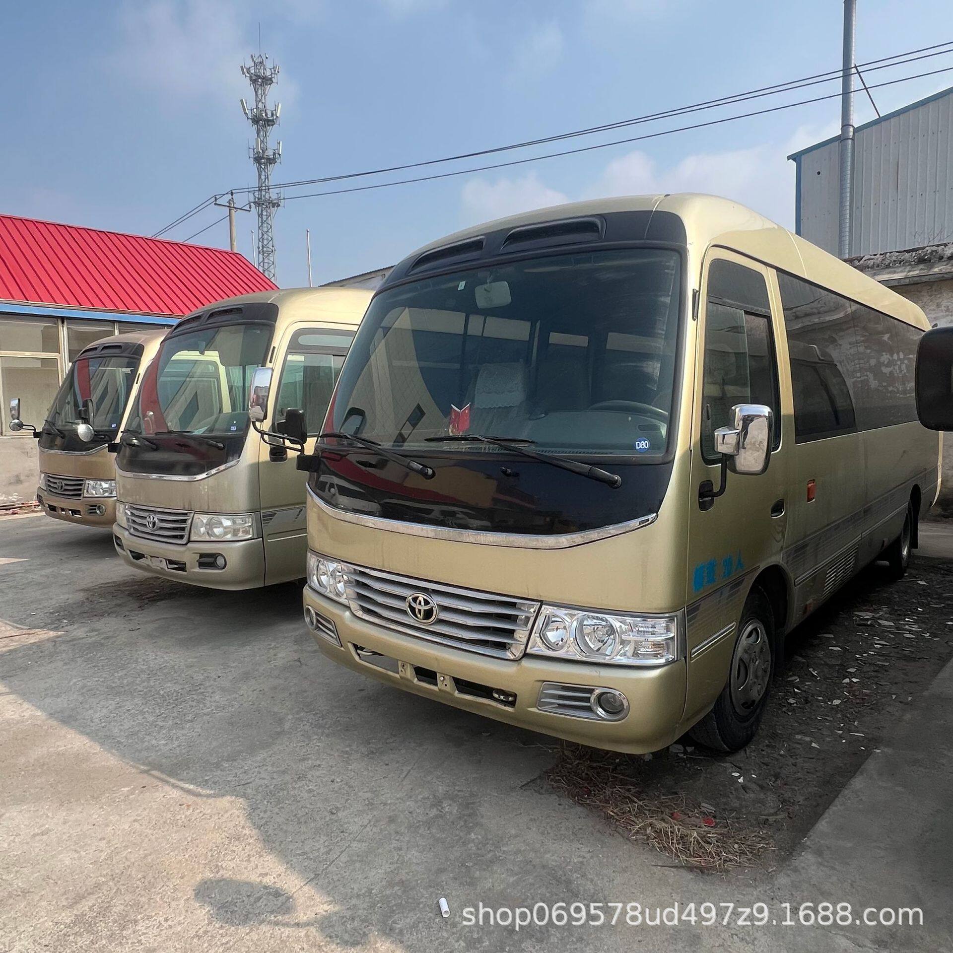 出口6米中小型考斯特17-19-23座客车可加座椅考斯特商务车中巴