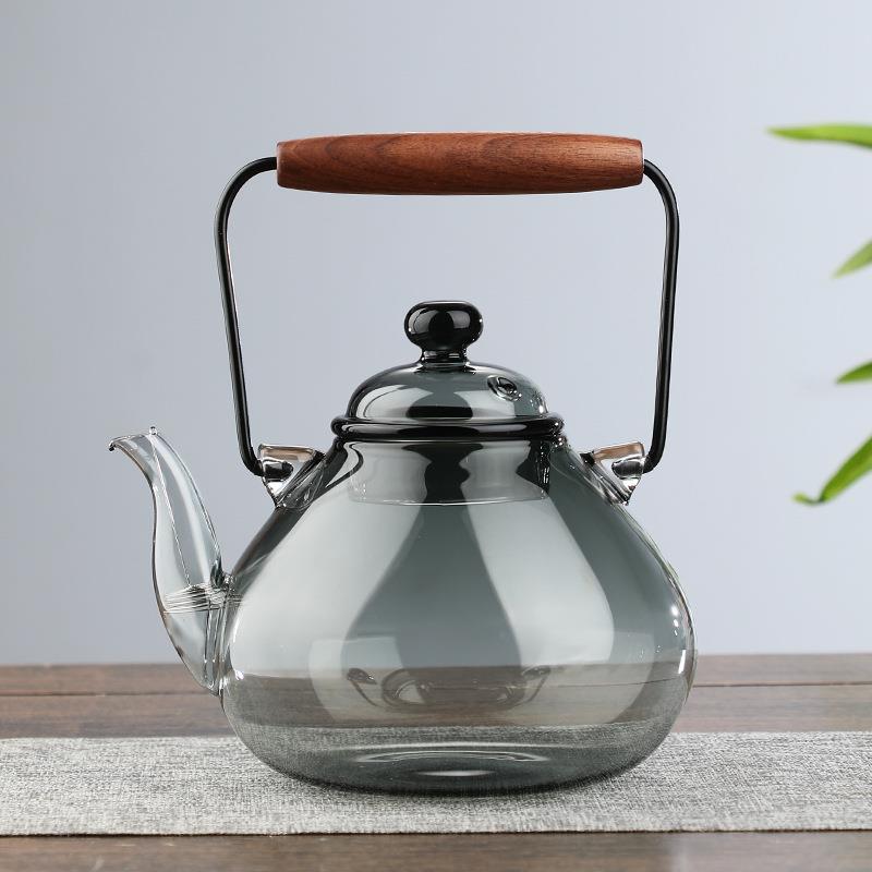 提梁壶耐热玻璃透明煮茶壶泡茶壶烧水壶家用电陶炉煮水壶煮茶器