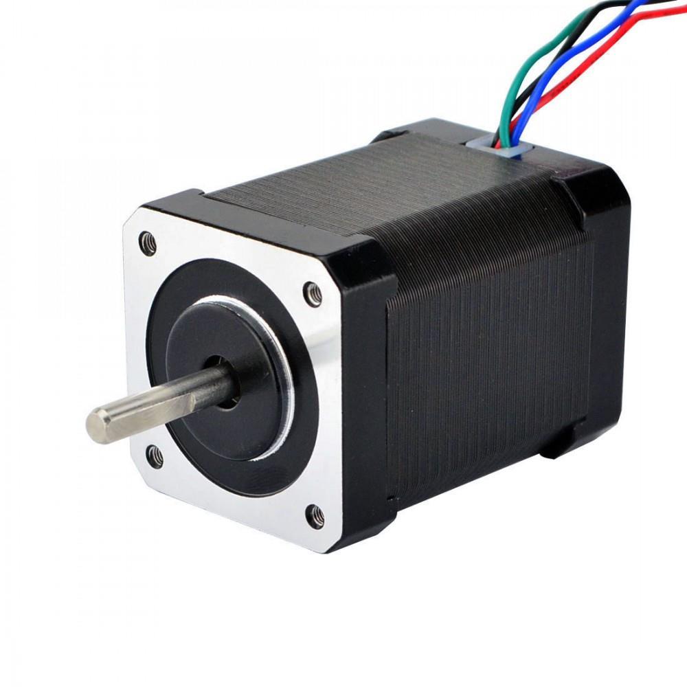 Nema17Bipolar1.8deg65Ncm(92oz.in)2.1A3.36V42x42x60mm - 实物图