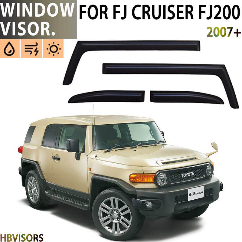 适用于2007+丰田FJCRUISER200晴雨挡雨眉装饰改装遮雨档黑武士版