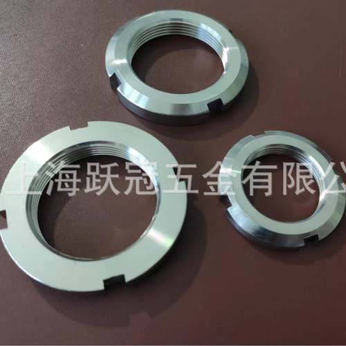 304不锈钢DIN981M165*3M170*3圆螺母开槽止退螺帽防松并帽