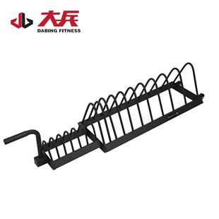 工厂多功能铃片收纳车推拉杠铃放置架可移动式铃片架