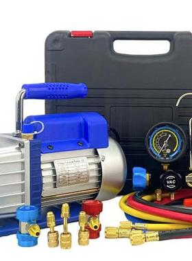 4CFM蓝色真空泵+四路冷媒表