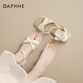 子配裙子巨好看凉单鞋 达芙妮高跟凉鞋 法式 露趾女鞋 女春季 2026新款