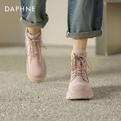 达芙妮2025新款英伦风马丁靴