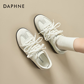 平底板鞋 达芙妮德训鞋 芭蕾风运动休闲小白鞋 子女款 女2026新款 秋季