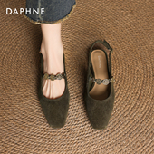 女款 女士法式 2026新款 达芙妮玛丽珍凉鞋 夏季 外穿凉拖鞋 平底单鞋 子