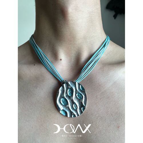 好诶 · Alien-Relics系列 · Original_蓝色森林 rope necklace