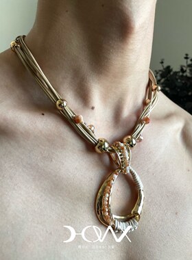 好诶 · Alien-Relics系列 · Original_海滨日落 rope necklace