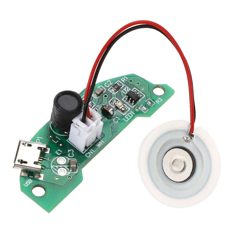 热销DC5V USB插电 16mm半圆线路板雾化片模块 超音波雾化加湿器模