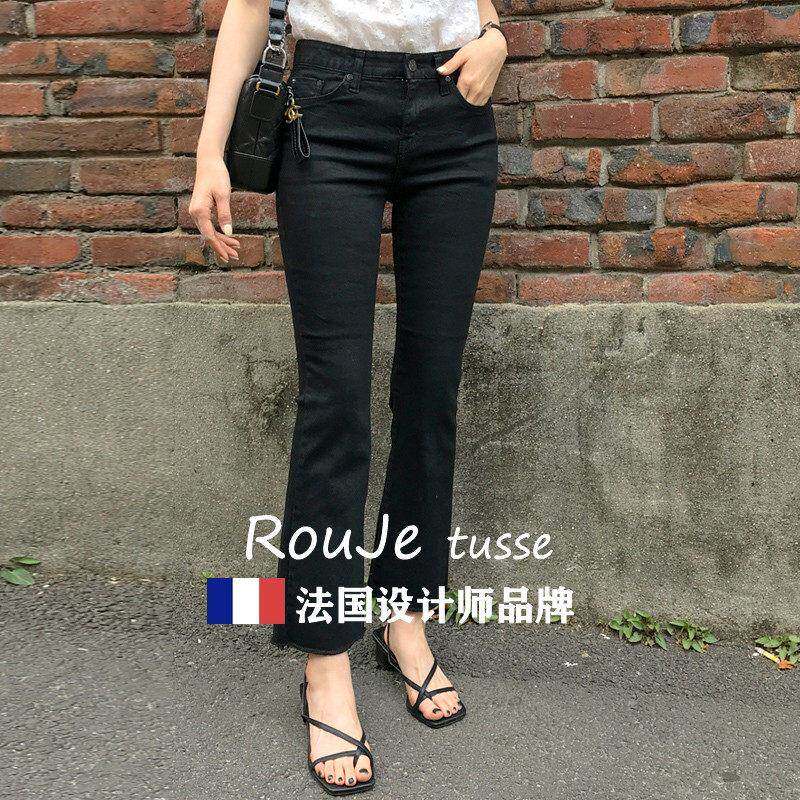 ROE TUUSSE微叭喇牛仔裤 高腰弹力ITKB-995九分胖JMM显瘦小个子